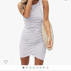 Amazon ruched tank top dress bump friendly